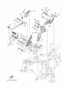 MT-07 MTN690-U (BHH4) drawing STAND & FOOTREST 2