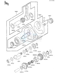 KL 250 C [KLR250] (C1-C2) [KLR250] drawing CRANKSHAFT_BALANCER