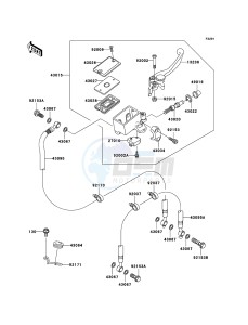 Z750 ZR750-J2H FR GB XX (EU ME A(FRICA) drawing Front Master Cylinder