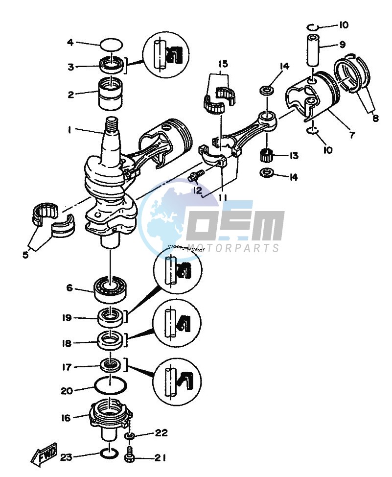 CRANKSHAFT--PISTON