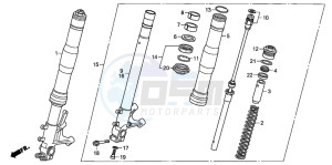 CBR600RR drawing FRONT FORK