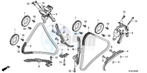 VTR2509 Europe Direct - (ED / LL) drawing CAM CHAIN/TENSIONER