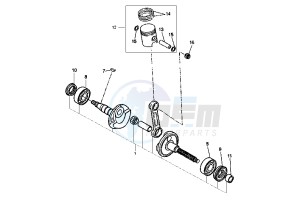 BW'S ORIGINAL 50 drawing CRANKSHAFT PISTON