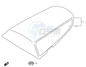 GSX-R750 (E2) drawing SEAT TAIL BOX (MODEL K2)