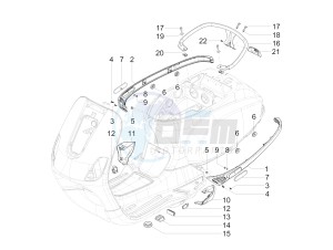 SXL 150 4T 3V CARB drawing Side cover - Spoiler