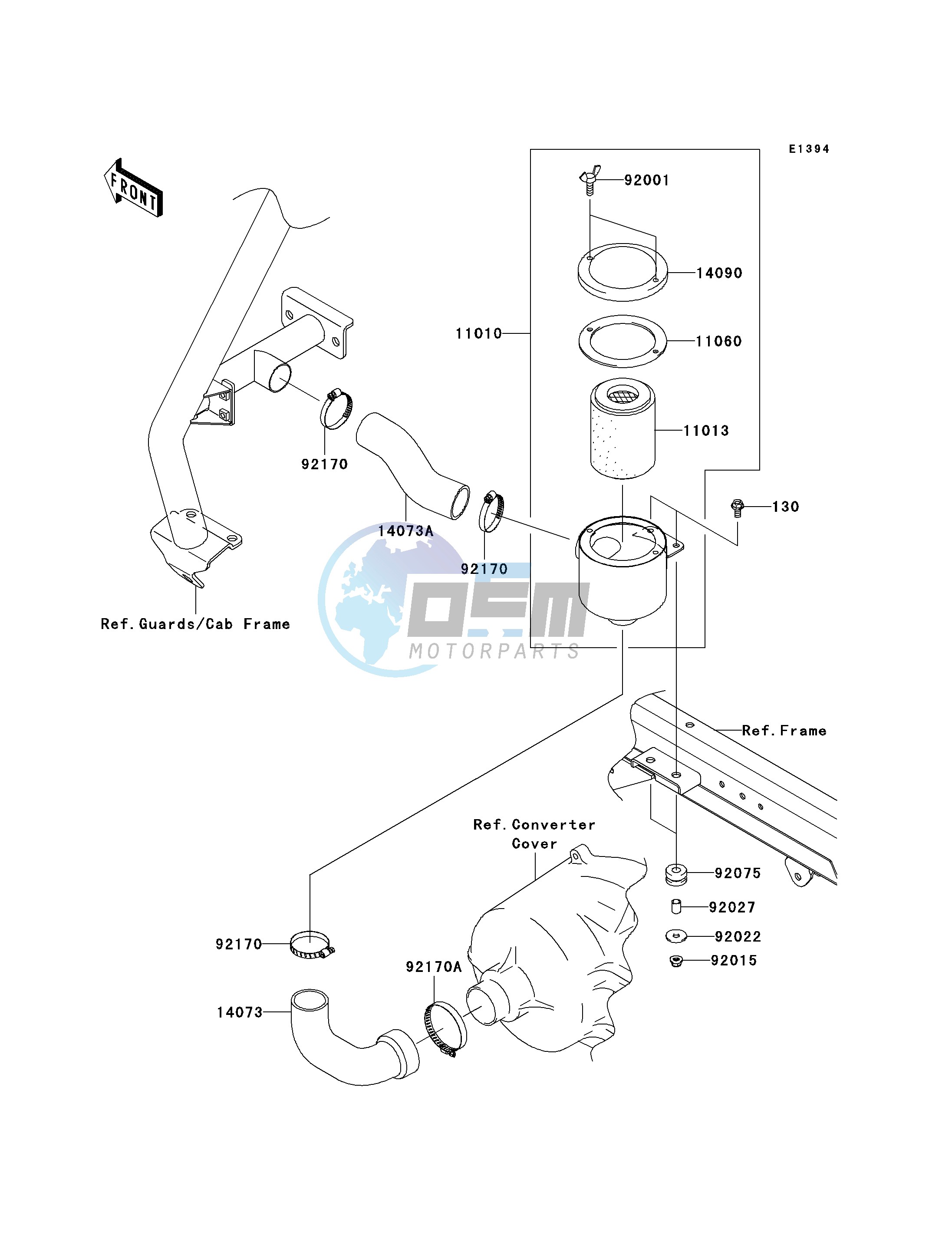 AIR CLEANER-BELT CONVERTER