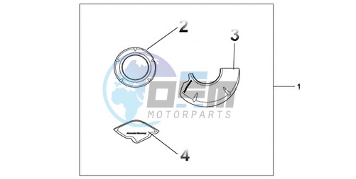 CARBON CRANKCASE COVER SET