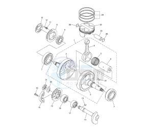 WR X 250 drawing CRANKSHAFT