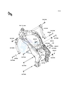 Z1000 ZR1000DDFA FR GB XX (EU ME A(FRICA) drawing Engine Mount