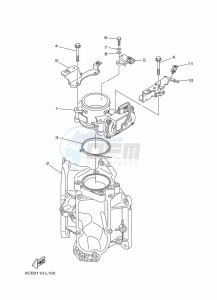 F300BETX drawing THROTTLE-BODY