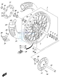 RM-Z450 drawing REAR WHEEL