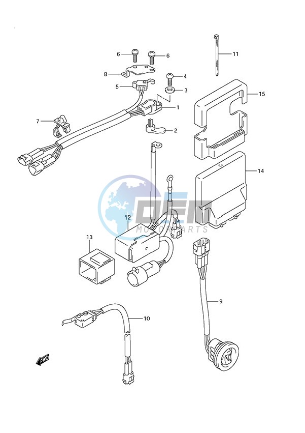 PTT Switch/Engine Control Unit