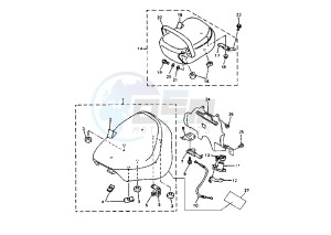 XVZ ROYAL STAR 1300 drawing SEAT