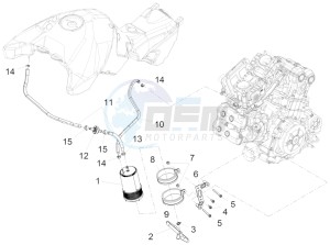 ETV Caponord 1200 USA USA drawing Fuel vapour recover system