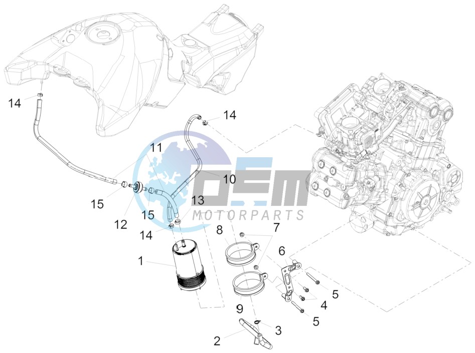 Fuel vapour recover system