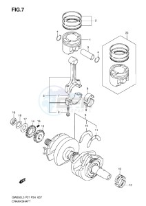 Inazuma GW250 drawing CRANKSHAFT