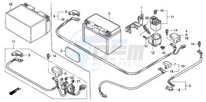 CB1300F1 CB1300SUPER FOUR drawing BATTERY