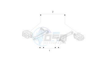 Wi-Bike Uni Mech Comfort 0 drawing Control pedals - Levers