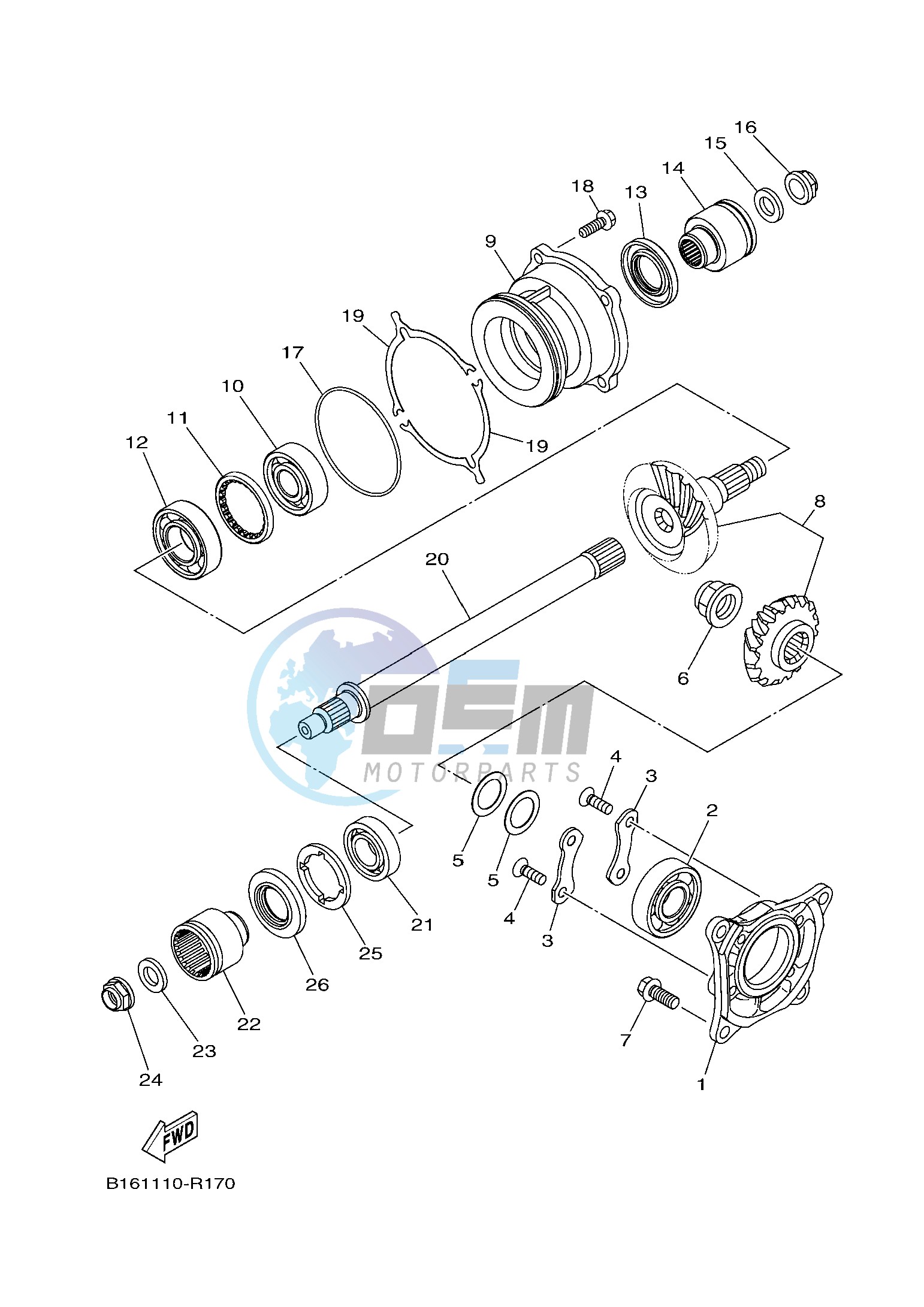 MIDDLE DRIVE GEAR