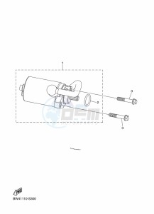 YFZ50 (BW4G) drawing STARTING MOTOR