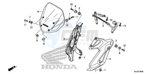 NC750SE NC750S Continue » Europe Direct - (ED) drawing WINDSCREEN