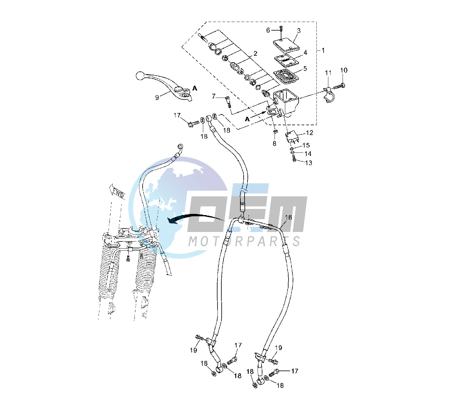 FRONT MASTER CYLINDER