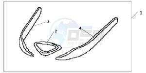 GL1800A NZ - (NZ) drawing FRONT FENDER ORNA