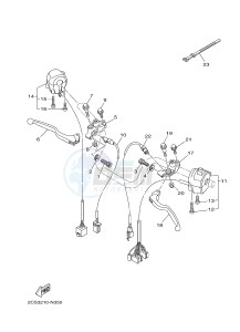 YB125 (2CS5) drawing HANDLE SWITCH & LEVER