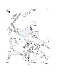 VN 900 B [VULCAN 900 CLASSIC] (6F-9F) B8F drawing FRAME