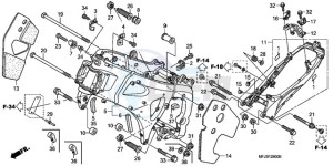 CBR600RA9 UK - (E / ABS) drawing FRAME BODY