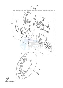 XVS1300CU XVS1300 CUSTOM XVS1300 CUSTOM (2SS4) drawing FRONT BRAKE CALIPER