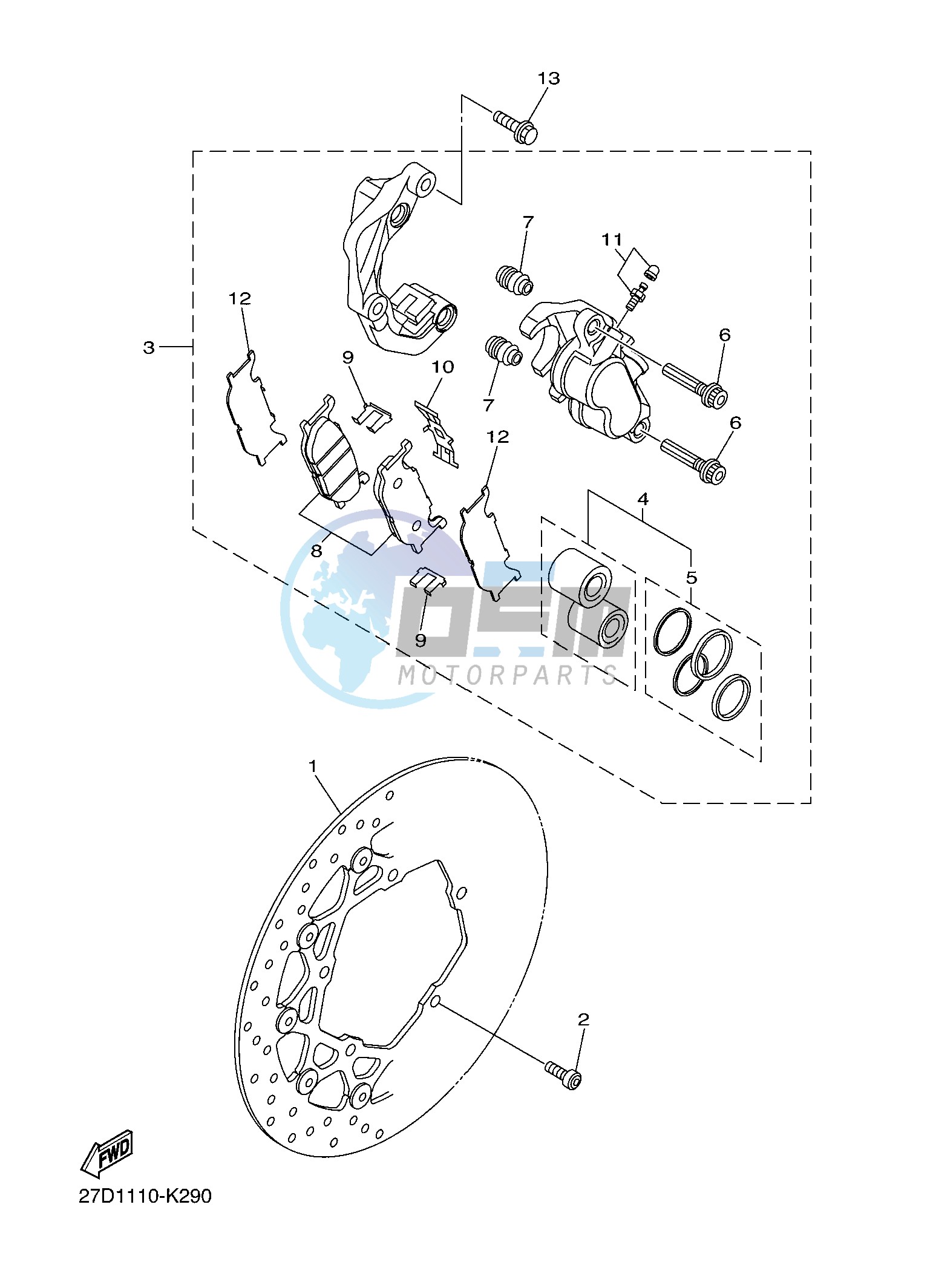 FRONT BRAKE CALIPER