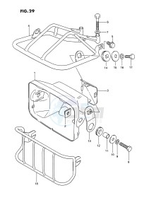 LT250R (E1) drawing HEADLAMP HOUSING