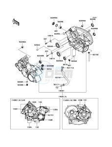 KVF650 4x4 KVF650D6F EU GB drawing Crankcase