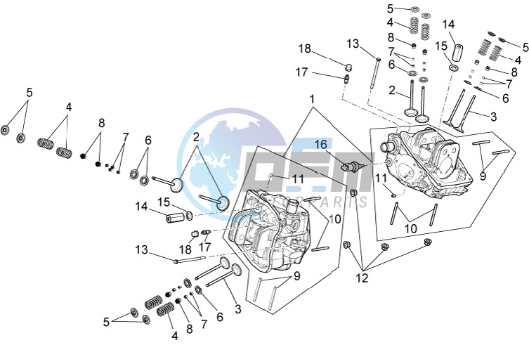 Cylinder head - valves