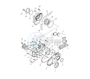 XP T-MAX 530 drawing CRANKCASE COVER 2