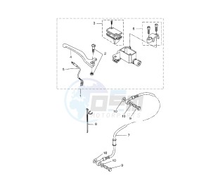 YQ AEROX 50 drawing FRONT MASTER CYLINDER