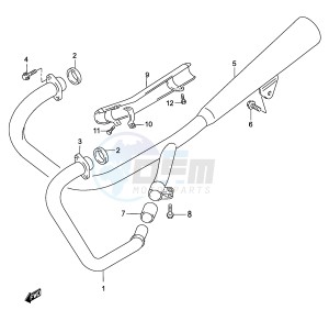 GZ250 (P34) drawing MUFFLER