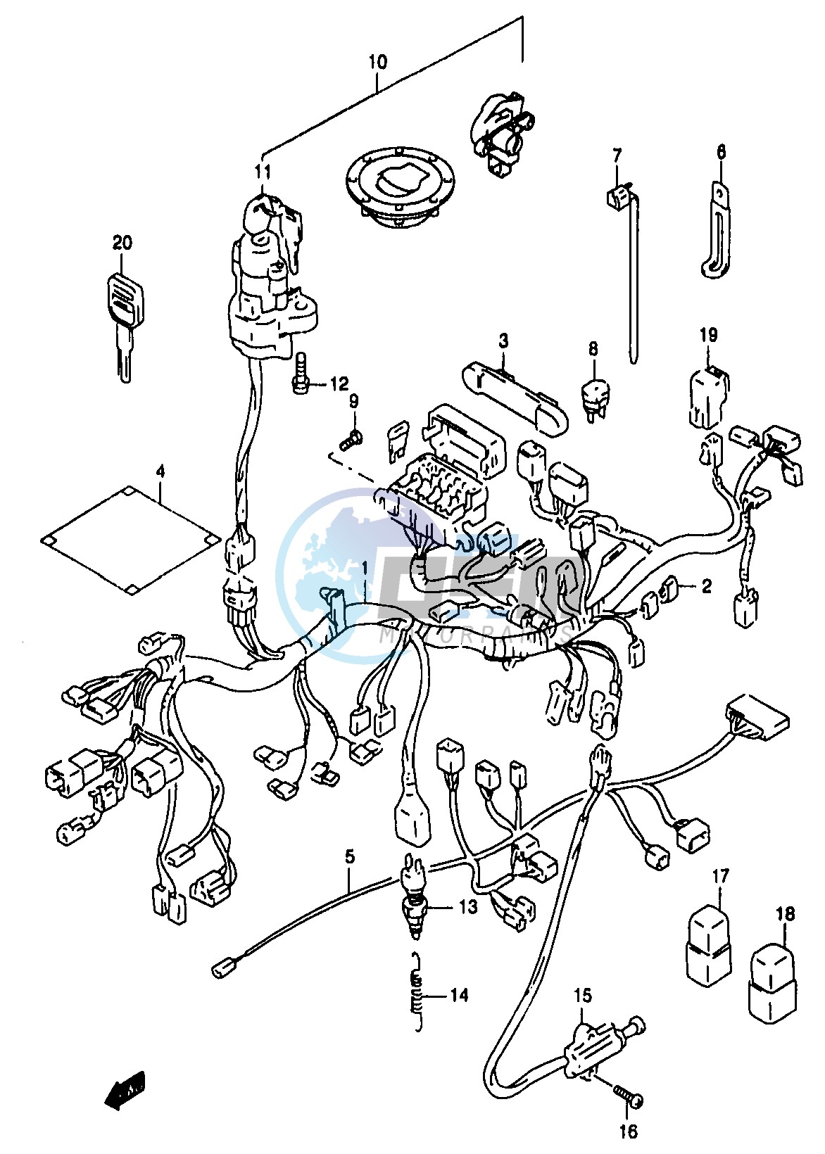 WIRING HARNESS (GSF1200SAV SAW SAX SAY)