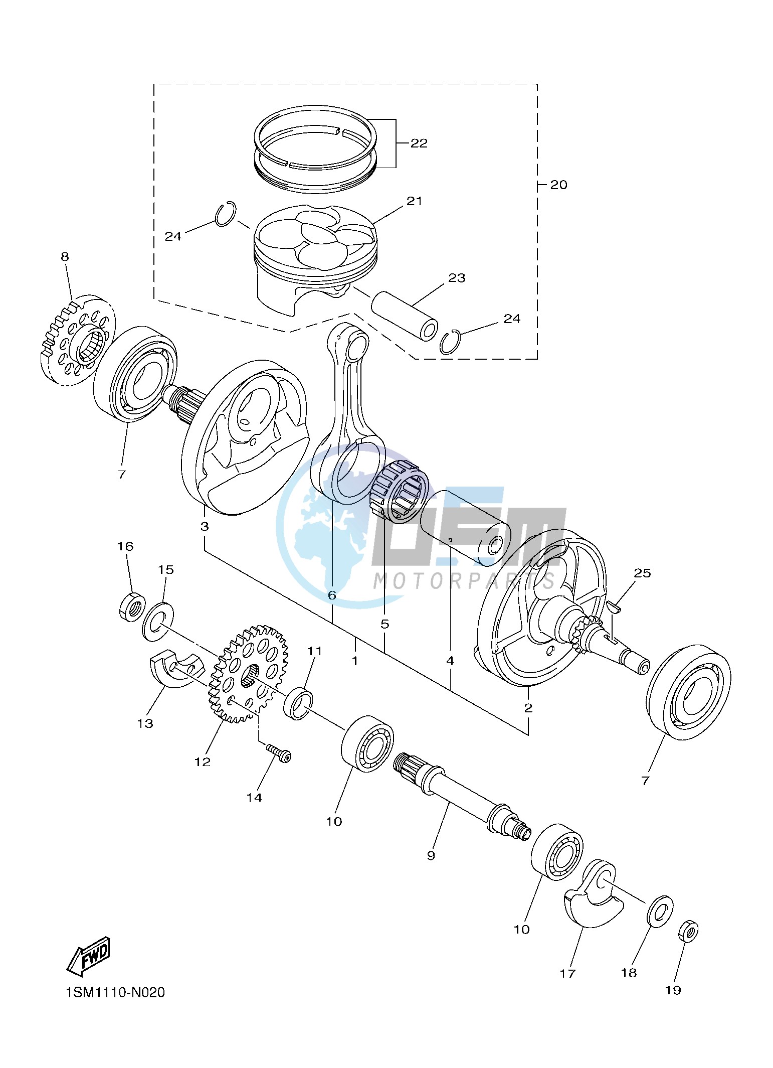 CRANKSHAFT & PISTON