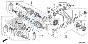 TRX680FAG Wave 110 - AFS110 UK - (E) drawing REAR KNUCKLE