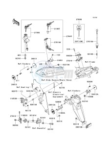 ZX 1000 C [NINJA ZX-10R] (C2) C2 drawing IGNITION SWITCH_LOCKS_REFLECTORS