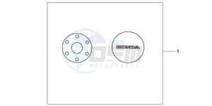 CB600FA9 Spain - (SP / ABS 25K) drawing CRANKCASE COVER SET PEARL COOL WHITE