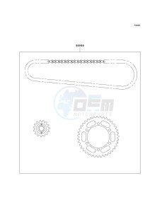 EX 500 D [NINJA 500R] (D10-D12) [NINJA 500R] drawing CHAIN KIT