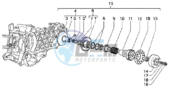 Driven pulley