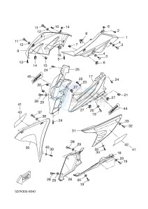 YZF-R125 R125 (5D7P 5D7P 5D7P) drawing COWLING 1