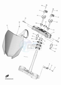 YZ250F (B7B6) drawing STEERING