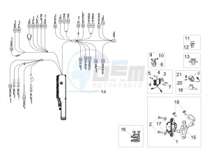 RSV4 1100 RACING FACTORY E4 ABS (EMEA-GSO) drawing Front electrical system