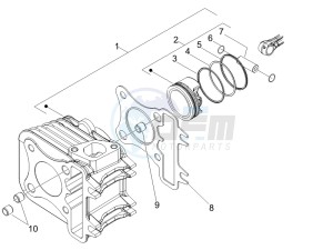 S 125 4T ie E3 College drawing Cylinder - piston - wrist pin unit