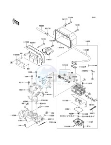 KAF 620 H [MULE 3010 4X4 HARDWOODS GREEN HD] (H6F-H8F) H7F drawing CARBURETOR